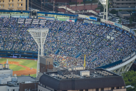 Yokohama baseball stadium in Japan: 5th May 2017のeditorial素材