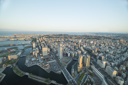Look out from Yokohama Landmark Tower in Japan - 5th May 2017のeditorial素材
