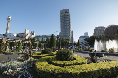 Yamashita park in Yokohama,Japan- 5th May 2017のeditorial素材