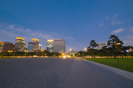 Cityscapes of Tokyo, View from The Imperial Palace Park ; 11st August 2016のeditorial素材