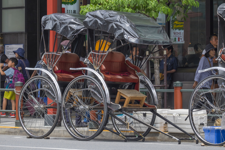 Attractions around Asakusa Temple,Tokyo,Japan:2nd July 2017のeditorial素材