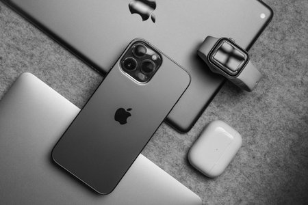 Apple iPhone 13 Pro Max and Apple Watch Series 4