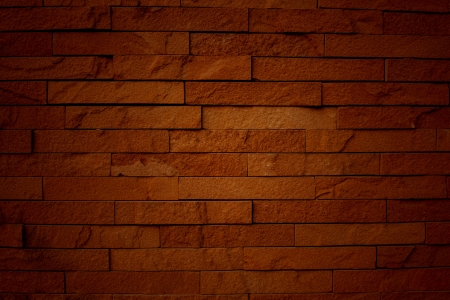 Brick on exterior wall for buildingの写真素材