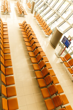 Waiting area at Suvarnabhumi airport terminal, Thailandのeditorial素材