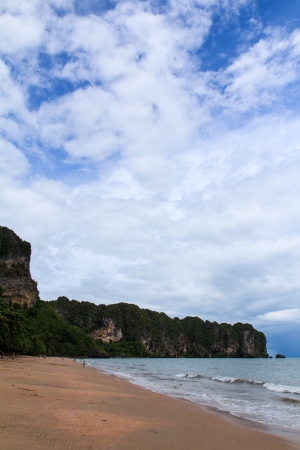 beach and tropical sea at Krabi province, Thailandの写真素材