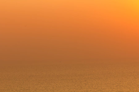 Background of sky and water sea at sunrise-2の写真素材