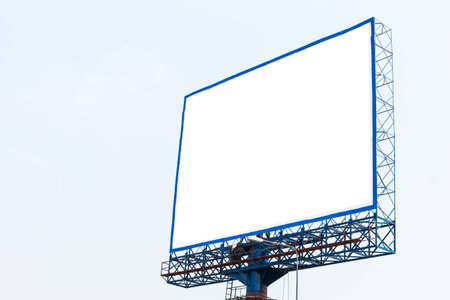 Blank billboard ready for use new advertisementの写真素材