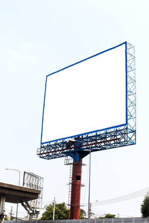 Blank billboardの写真素材