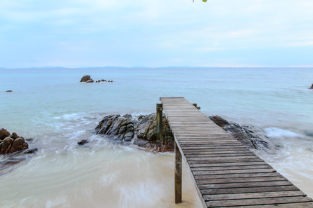 The morning of Monnok island in Rayong, Thailandの写真素材