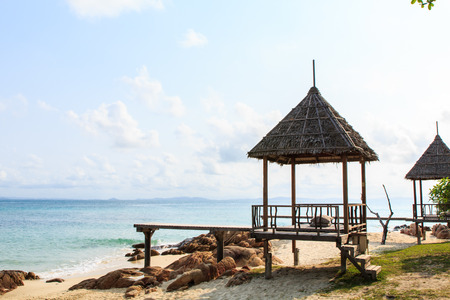 The beach at Monnok island in Rayong, Thailandの写真素材