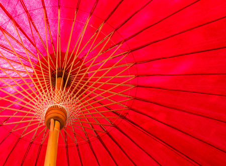 red umbrella background and textureの写真素材