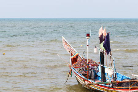 Fishing boat on the see in Thailandの写真素材