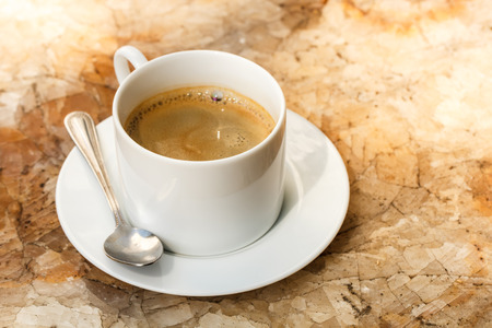 Fresh coffee cup on the table-2の写真素材