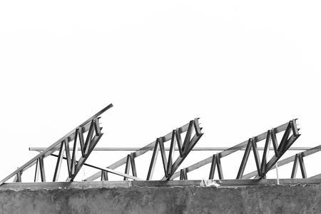 Industry construction roof on building process-3の写真素材