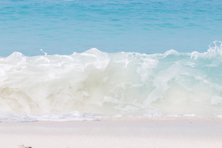 Wave of beach and sea backgroundの写真素材