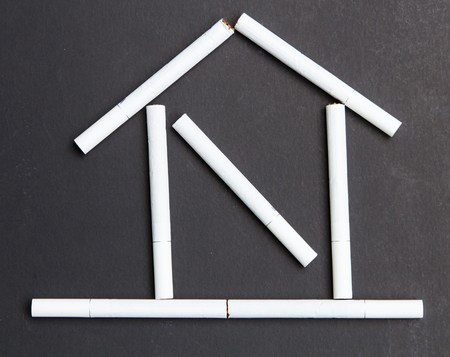 Concept and symbol no smoking in the houseの写真素材