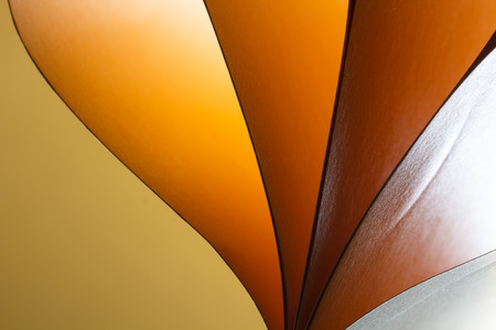 Orange paper color background and abstractの写真素材
