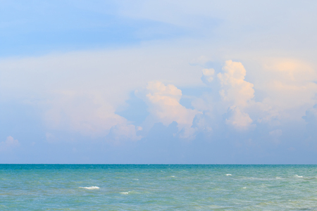 Landscape of water sea and sky backgroundの写真素材