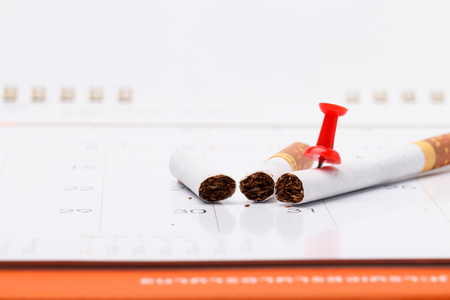 Concept of plant quit smoking on world no tobacco dayの写真素材