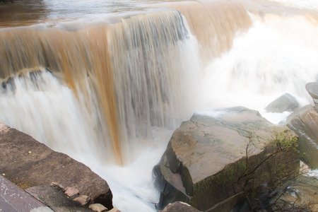 Kaeng Sopha waterfall is the beautiful waterfall in Phitsanulok Province, Thailandの写真素材