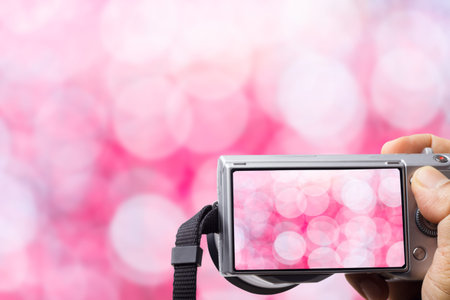 The beautiful bokeh was taken with the technique of shooting with a camera