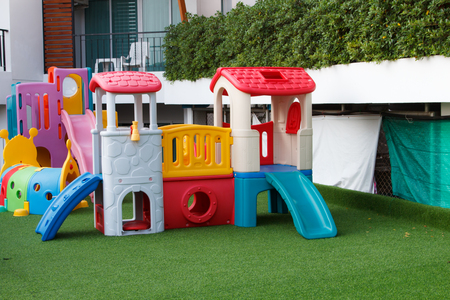 Children's playground for children
Colorful children playground activities in public park, Urban neighborhood childhood concept.の写真素材