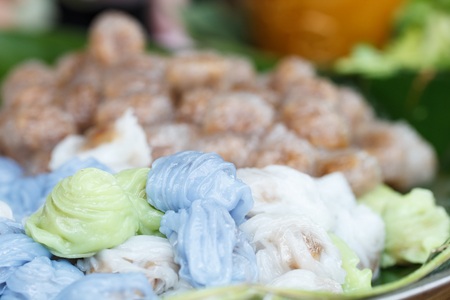Street food, Sago pork is delicious Thailand dessertの写真素材