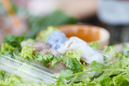 Street food, Sago pork is delicious Thailand dessertの写真素材