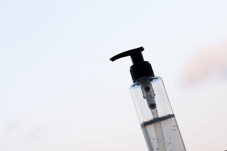 Alcohol gel for washing hands, cleaning to preventing infection coronan virus covid-19.