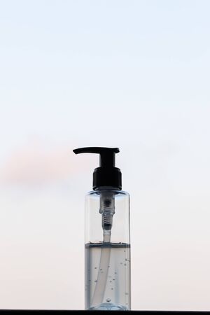 Alcohol gel for washing hands, cleaning to preventing infection coronan virus covid-19.の写真素材