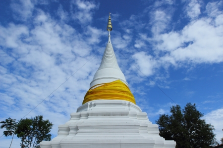 Pagoda buddha in temple at Lampang, North of Thailandの写真素材