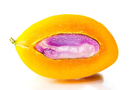 sweet yellow Marian plum thai fruit in basket background (Mayongchid Maprang Marian Plum and Plum...