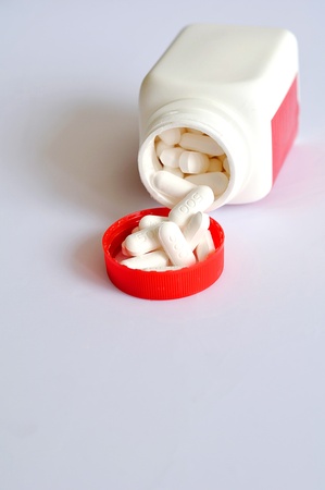 A pills of paracetamol with bottleの写真素材