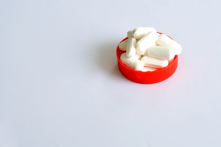 A pill of paracetamol の写真素材