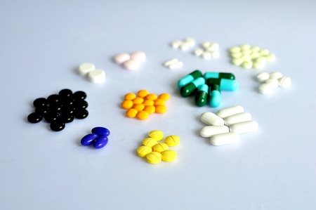 A colorful pills の写真素材