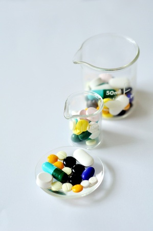 A colorful pills の写真素材