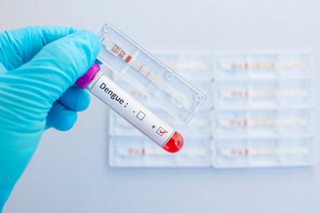 Dengue virus testing positive