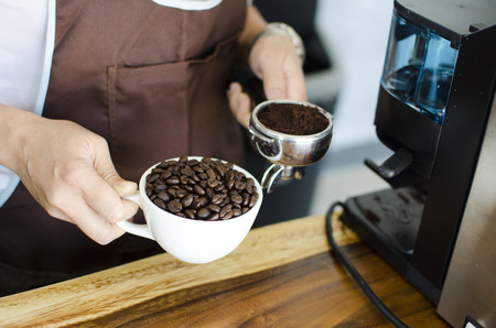 Coffee makingの写真素材