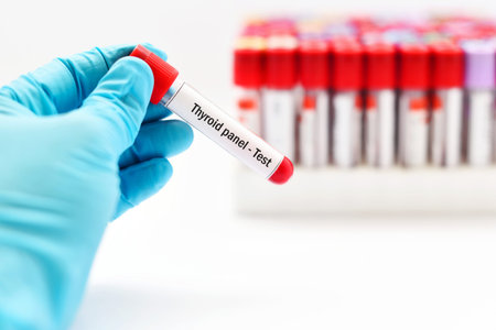 Blood sample for thyroid panel test
