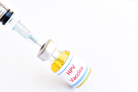 HPV vaccine for injectionの写真素材