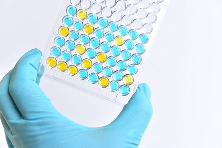 Enzyme-linked immunosorbent assay or ELISA plate