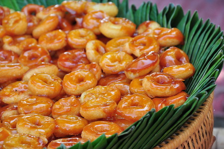 Donuts dessert in Thailandの写真素材