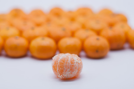 peel orange fruitの写真素材