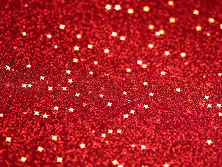 glitter vintage lights background. gold and red. defocused.の写真素材