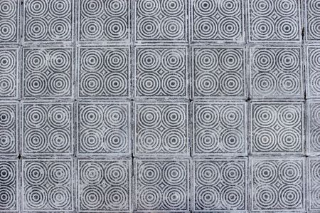 Pattern made by concrete tilesの写真素材