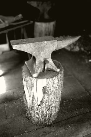 Blacksmith's anvilの写真素材