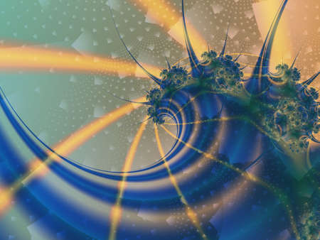 Spiky fractal with trangle shapesの写真素材