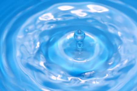 Abstract water background blue colorの写真素材