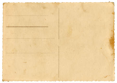 Back of old post cardの写真素材