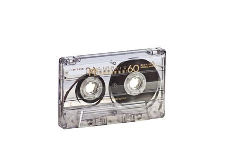 Cassette with cassete tape tapeの写真素材